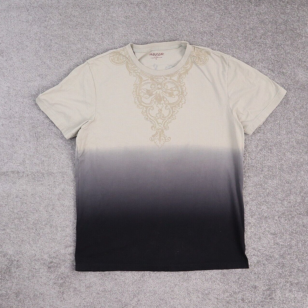 Vintage Y2K RAW 7 Large Made in USA Multicolor Short Sleeve T-Shirt
